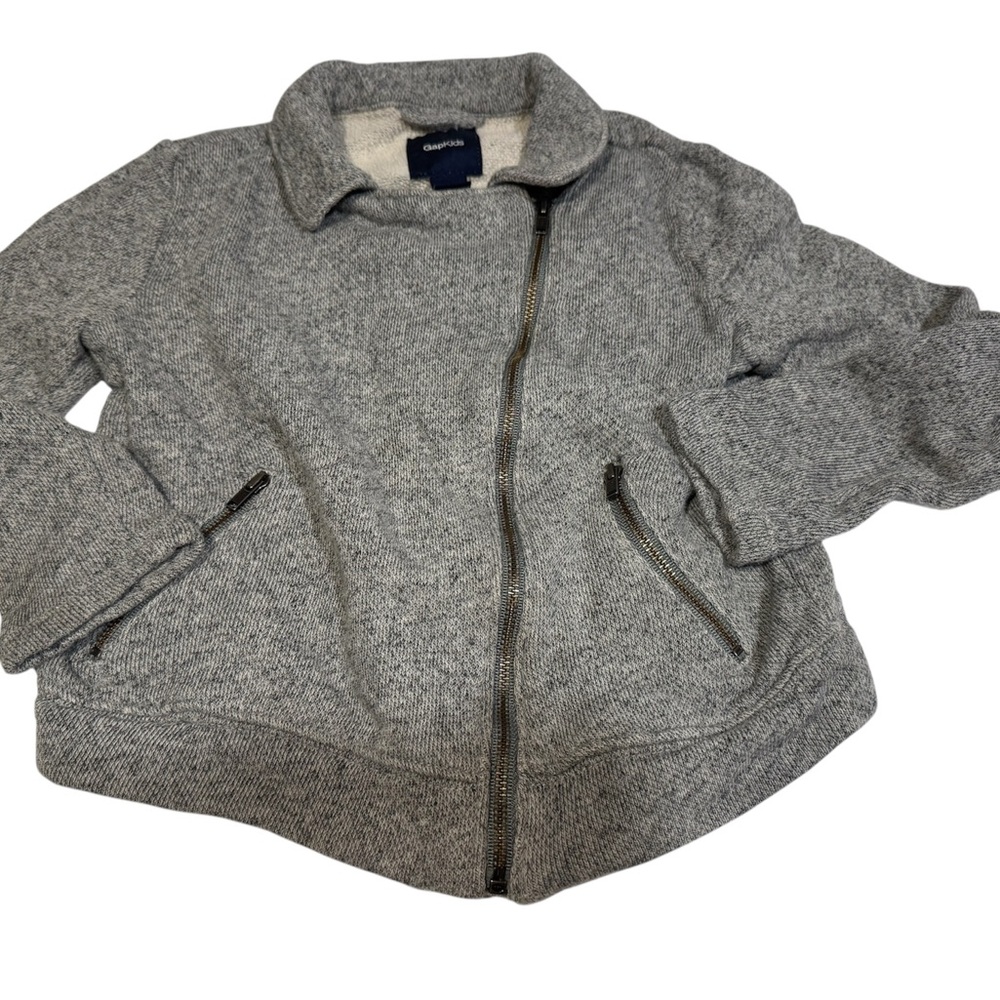 GAP kids knit moto sweater jacket